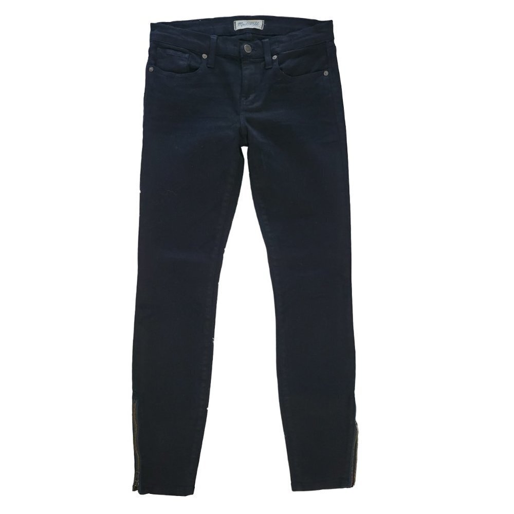 Madewell Black Skinny Skinny Ankle Zip Jeans - Size 26